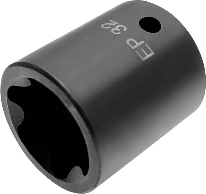 ZKTOOL EP Socket EP32,6 Point 1/2'' drive External Torx Plus Socket. - Image 2